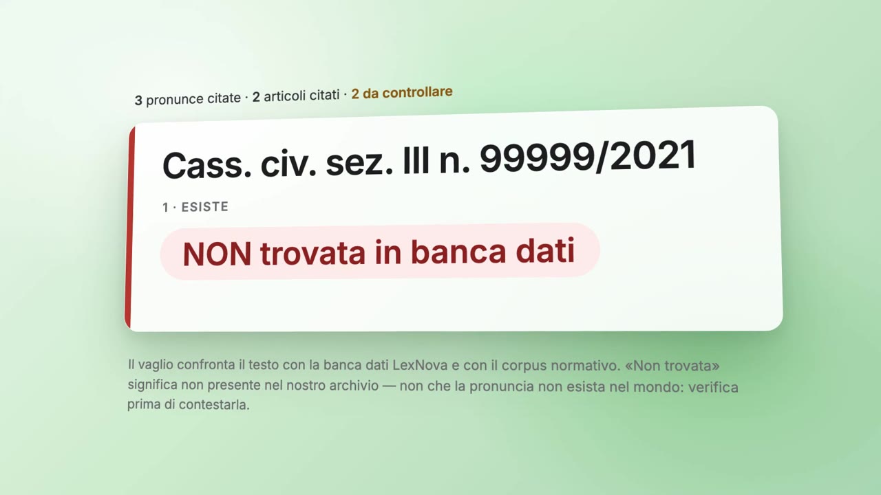 Esito del Triplo Vaglio: Cass. civ. sez. III n. 99999/2021 non trovata in banca dati